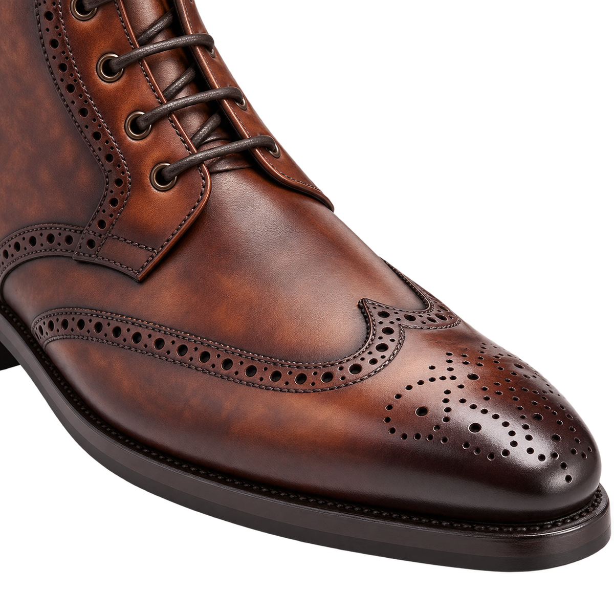 Wingtip boot in Color 77 leather